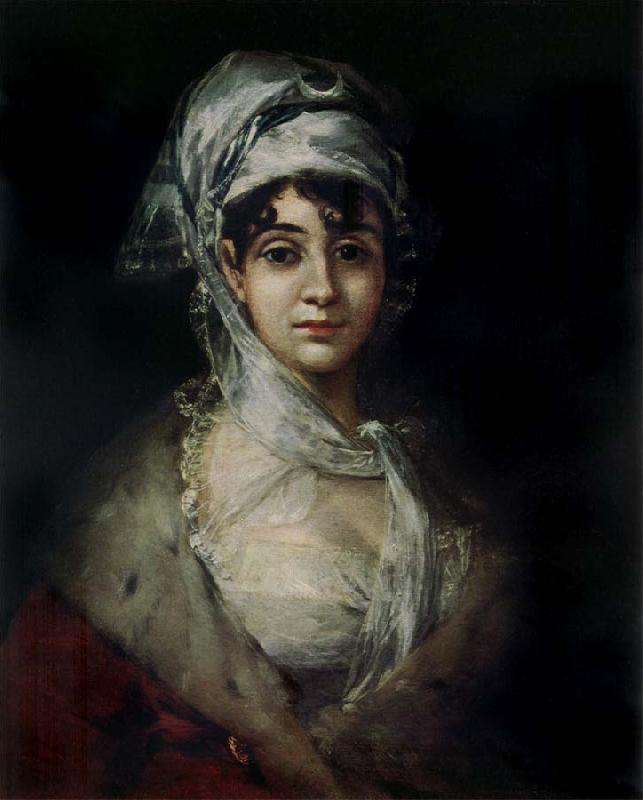 Francisco de goya y Lucientes Portrait of antonia zarate oil painting picture